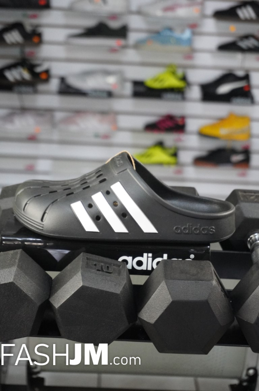  Adidas Slippers Crocks Style Slides Black & White image1