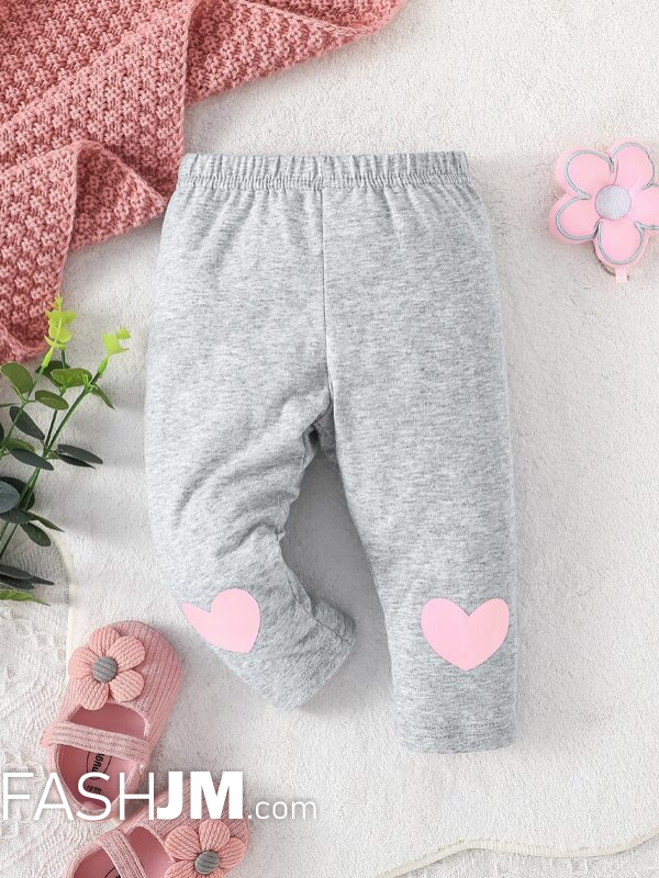  Baby Heart Print Sweatpants image0