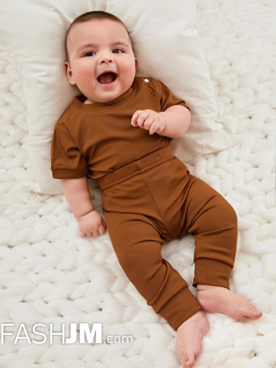 Baby Rib-knit Tee & Pants