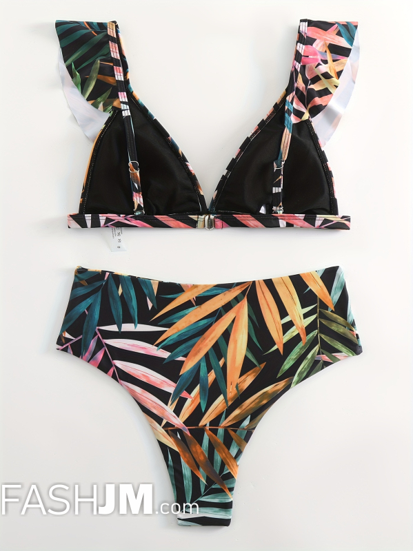  Leaf Print Bikini Sets image6