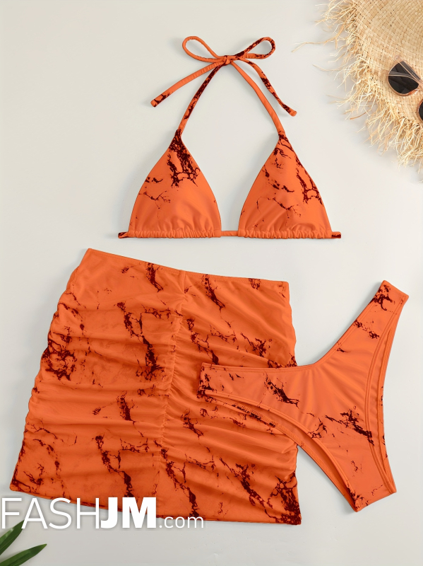  3-piece Tie Dye Bikini Sets image3