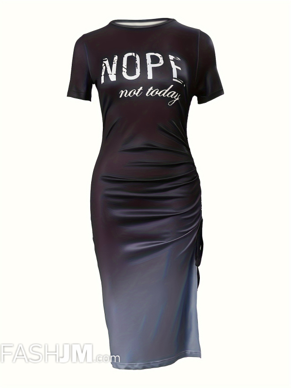  Nope Not Today Drawstring Dress image4