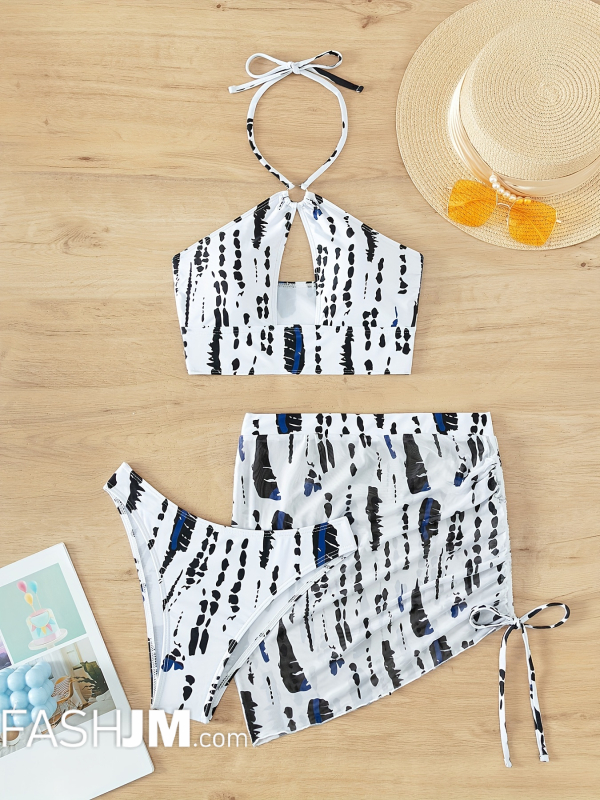  3-Pieces Tie Dye Bikini Sets image2