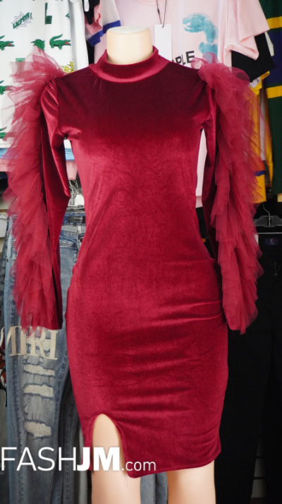 Burgundy Dress