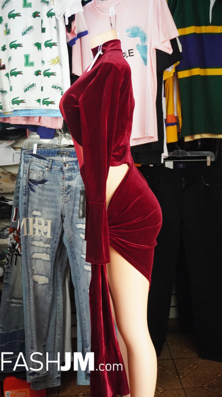  Burgandy Dress image3