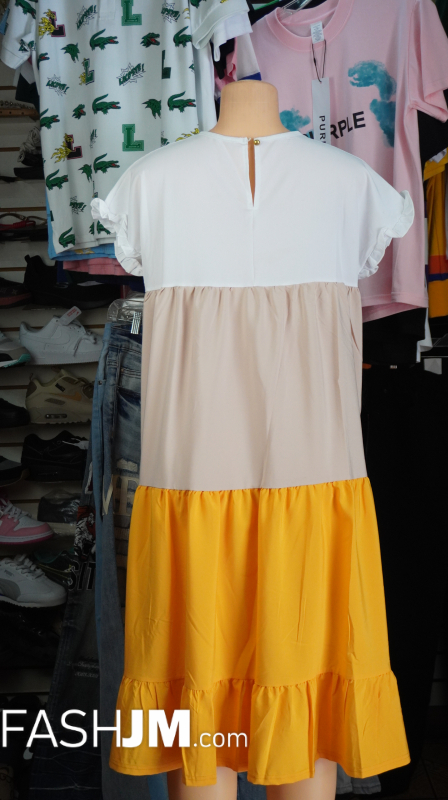  Yellow and White Dress image2