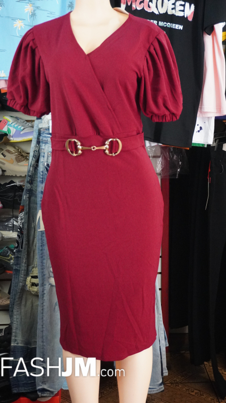  Burgundy Dress image0