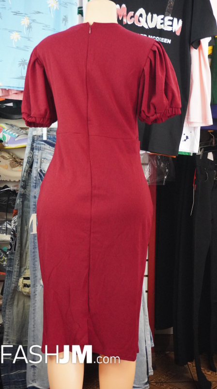  Burgundy Dress image1