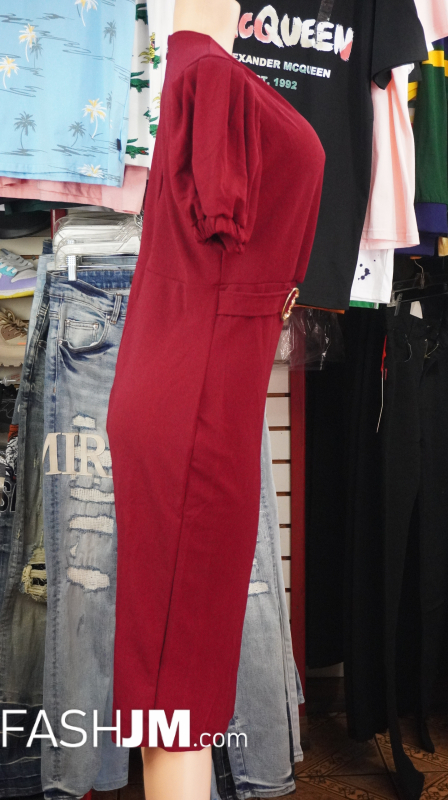  Burgundy Dress image2