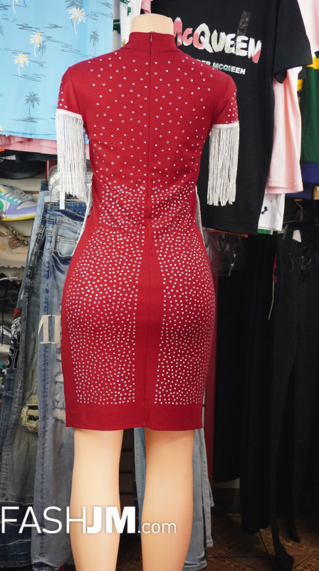  Burgundy Dress image2