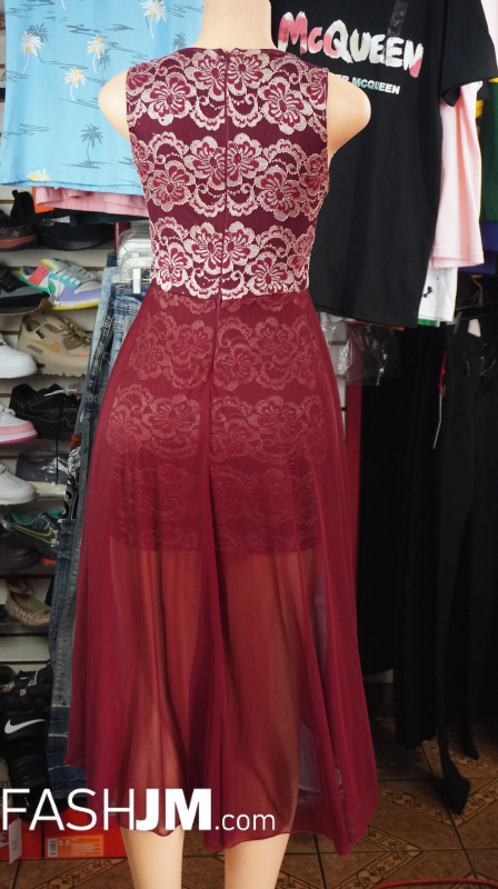  Burgundy Dress image2