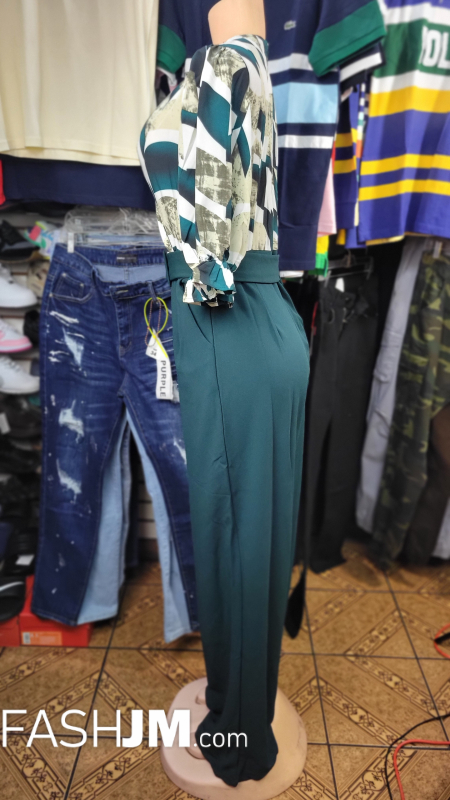  Green Pants Suit Palaza image1