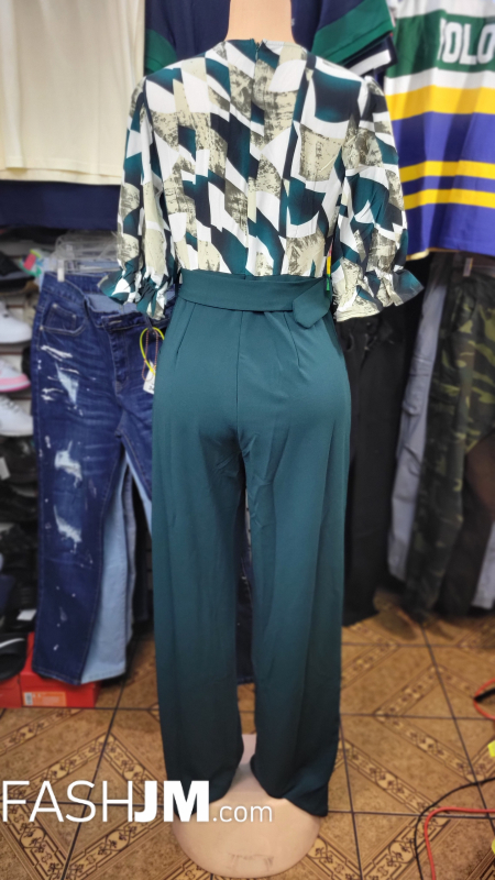  Green Pants Suit Palaza image2