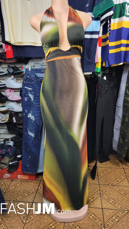  Green Swirl Colored Dress image2
