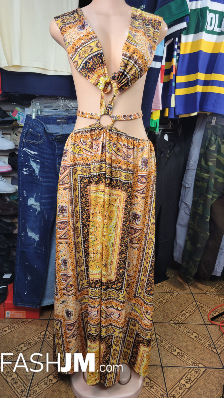  Gold Brown Dress image0