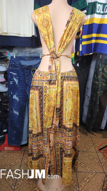  Gold Brown Dress image3