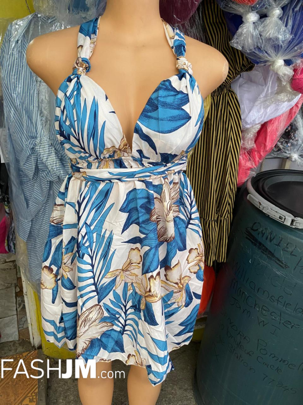  Blue Floral Dress image0